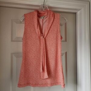 Banana Republic Coral Sleeveless Blouse Medium